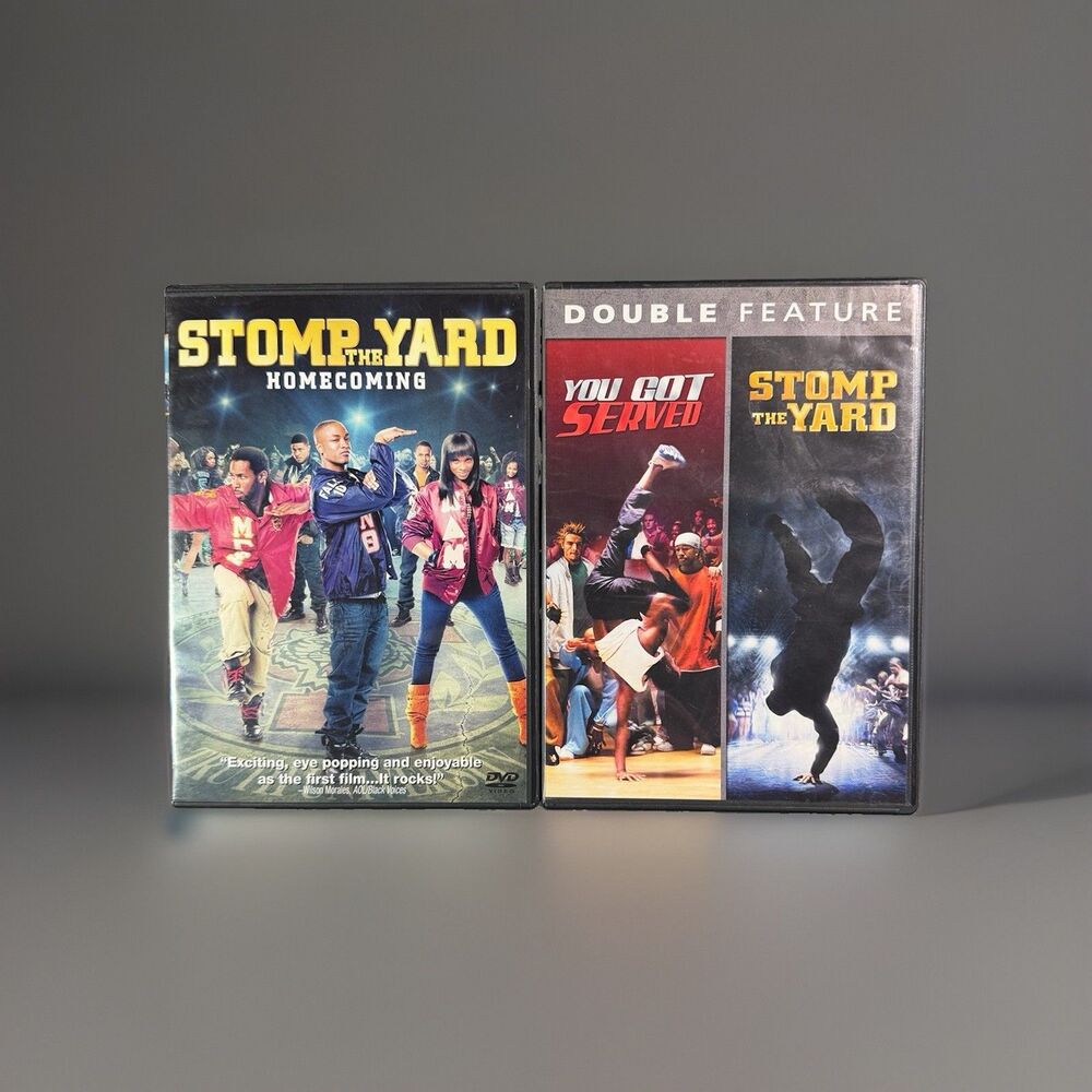 Hip Hop Dance DVD Lot (3 Movies)- You Got Served/ Stomp The Yard Double Feature+